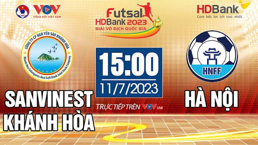Xem trực tiếp Sanvinest Khánh Hòa vs Hà Nội - Giải Futsal HDBank VĐQG 2023