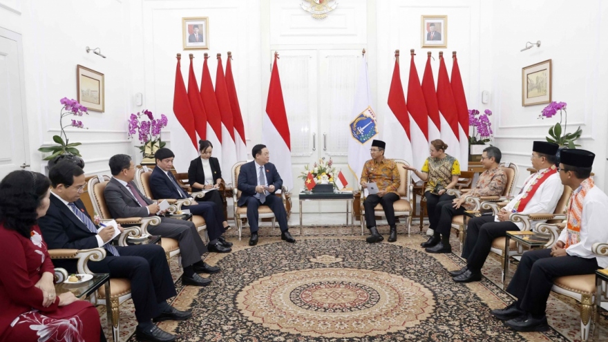 Vietnamese National Assembly Chairman receives Jakarta Governor