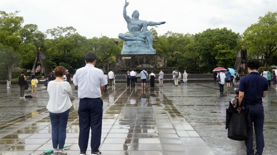 Nhật Bản tưởng niệm 78 năm ngày Nagasaki bị ném bom nguyên tử