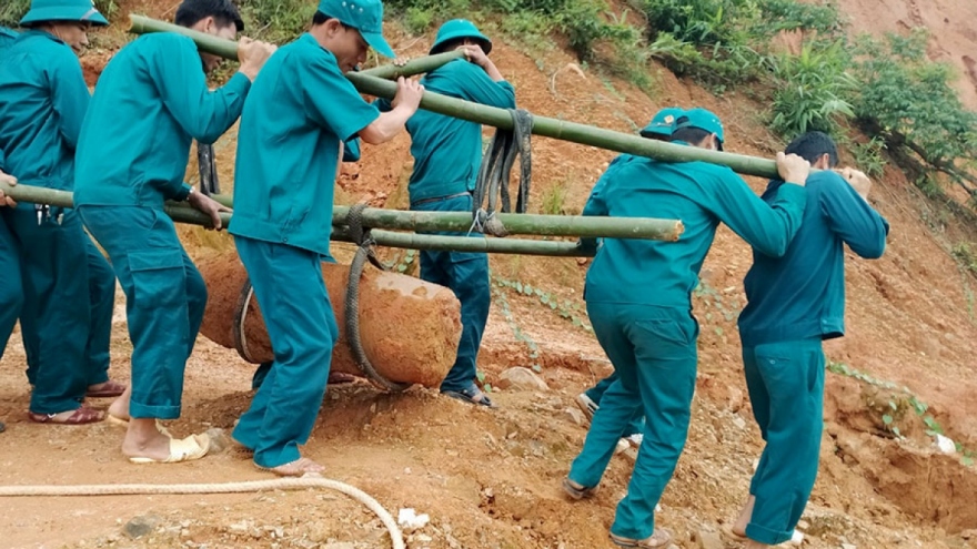 360-kg wartime bomb deactivated in Dien Bien