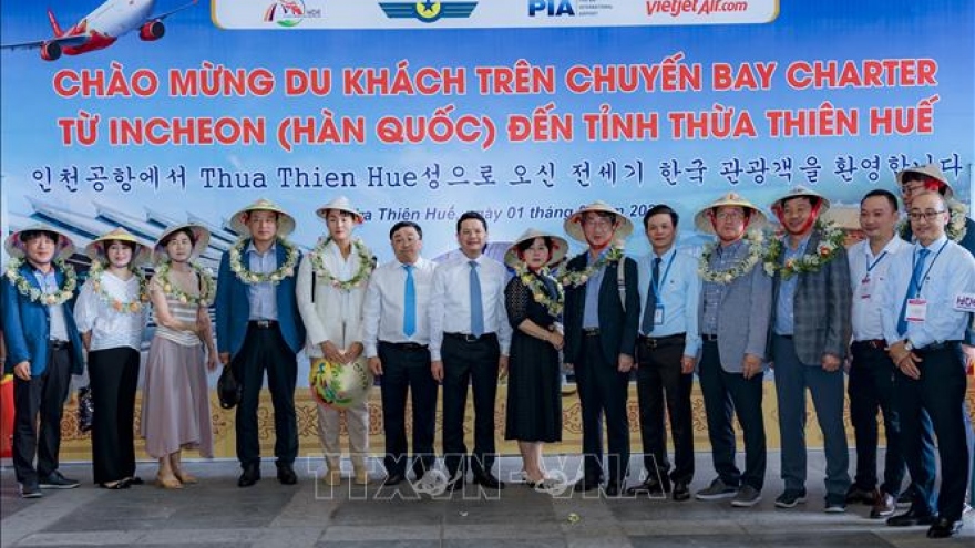 First flight from RoK to Phu Bai International Airport launched