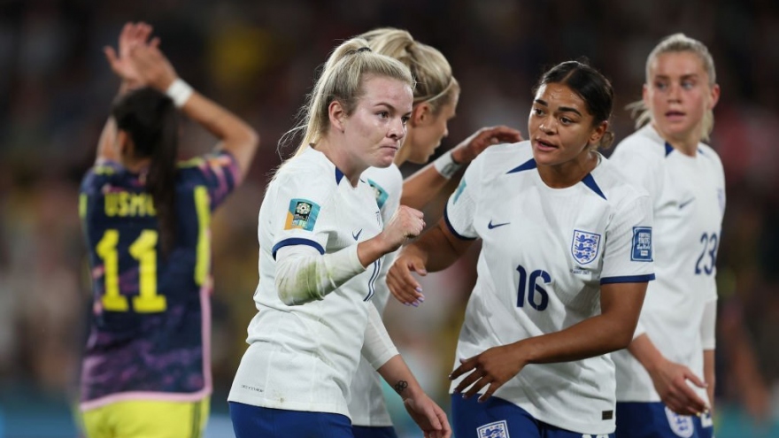 Thắng nghẹt thở ĐT nữ Colombia, ĐT nữ Anh đoạt vé vào bán kết World Cup nữ 2023