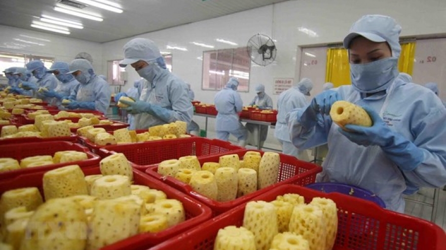 Eight-month veggie, fruit exports up 57.5%