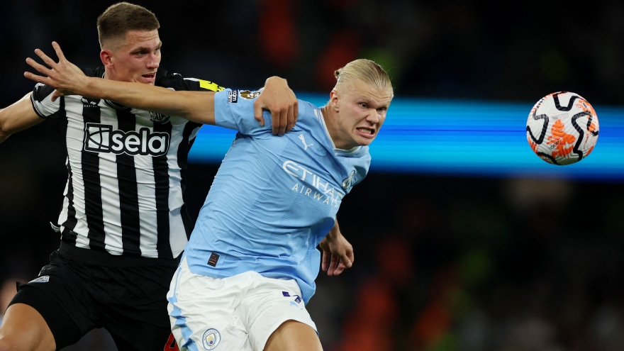 Haaland vô duyên, Man City vẫn đánh bại Newcastle