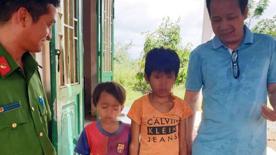 Hai cháu bé ở Bình Phước được tìm thấy sau hơn 24 giờ mất tích