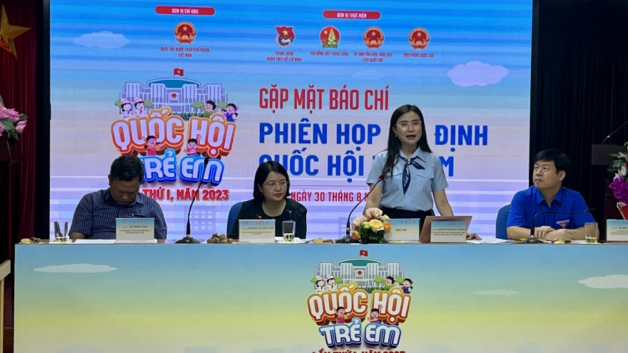 Sắp diễn ra Phiên họp giả định “Quốc hội trẻ em” lần thứ I năm 2023