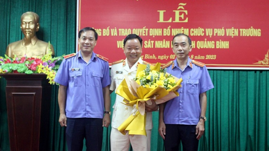 Bổ nhiệm Phó Viện trưởng Viện Kiểm sát Nhân dân tỉnh Quảng Bình