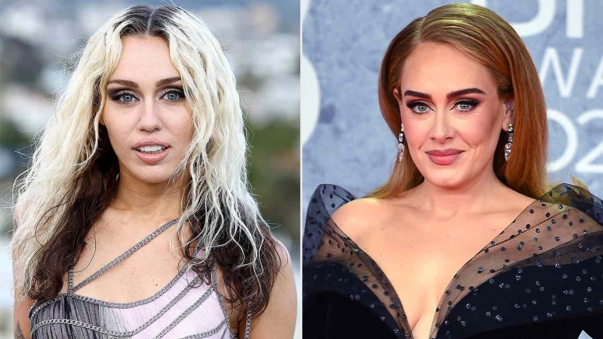 Adele là fan hâm mộ cuồng nhiệt của Miley Cyrus