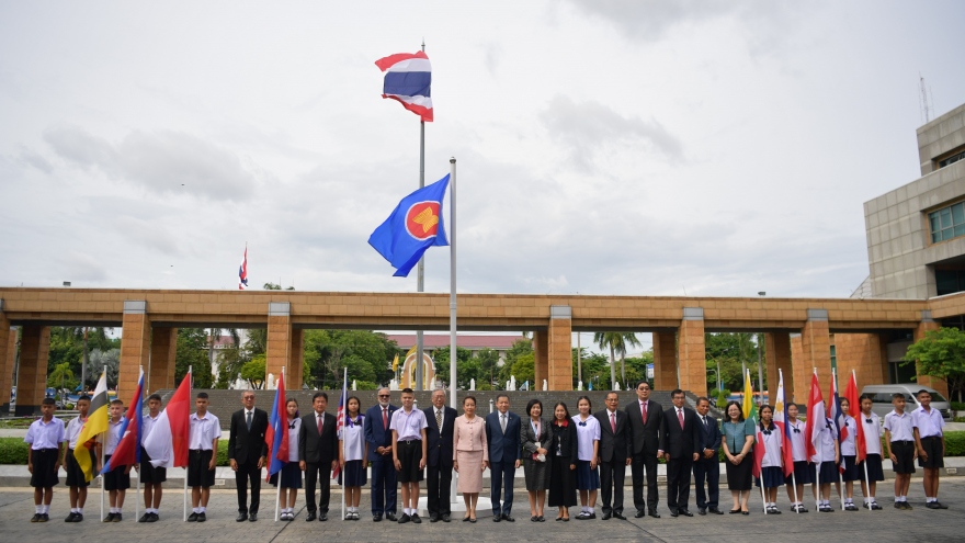 Thái Lan tổ chức Lễ Thượng cờ kỷ niệm 56 năm Ngày thành lập ASEAN