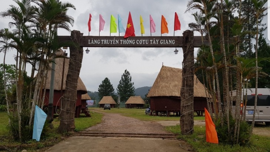 Guol house, a cultural symbol of the Co Tu ethnic group