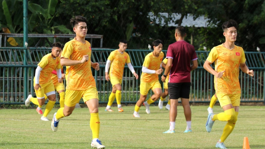 U23 Việt Nam luyện miếng đánh sở trường trước trận ra quân ở giải U23 Đông Nam Á
