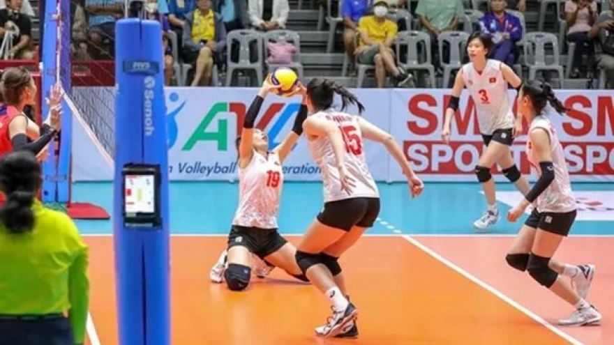 Three wins secure Vietnam’s top group place of Asian volleyball champ