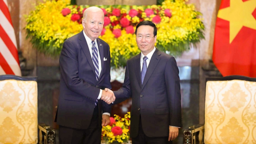 Chủ tịch nước Võ Văn Thưởng hội kiến Tổng thống Hoa Kỳ Joe Biden