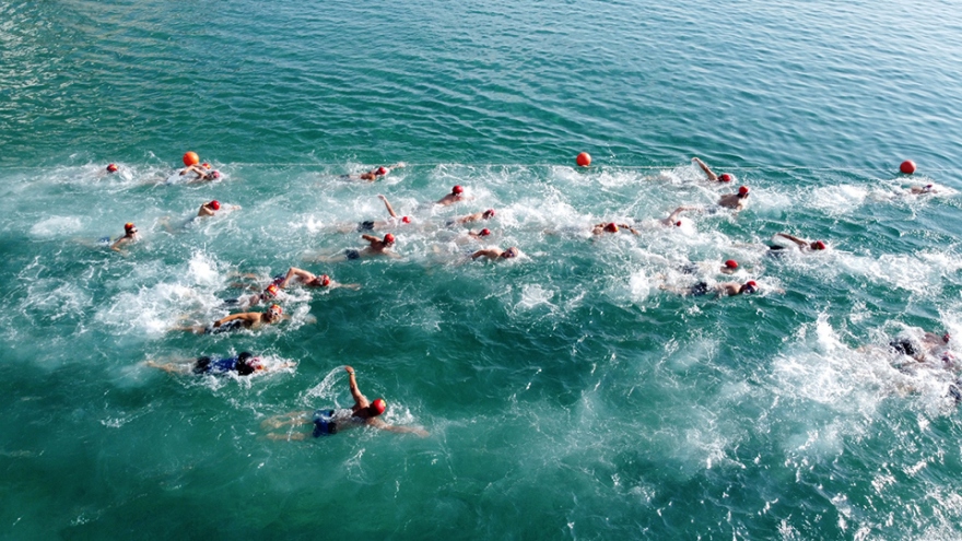 First international open water swimming race kicks off in Vietnam