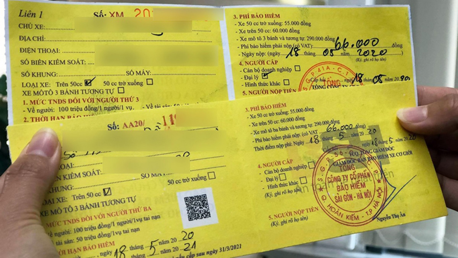Một số quy định mới về bảo hiểm xe máy, ô tô bắt buộc