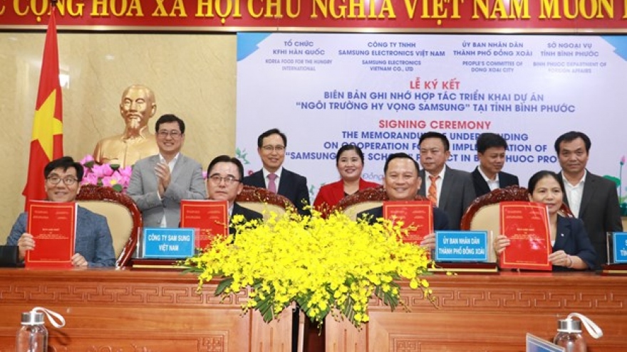 Samsung Hope School to be built in Binh Phuoc province