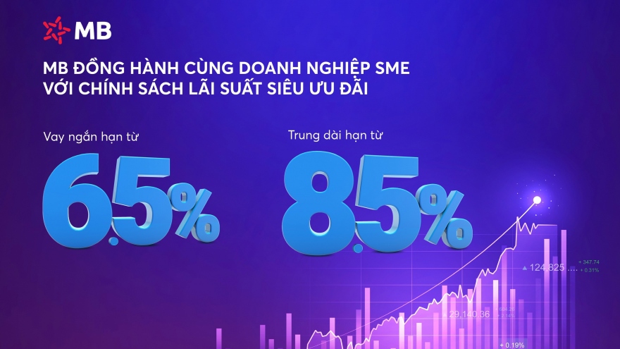 Tăng trưởng tín dụng ổn định và an toàn với chính sách lãi suất ưu đãi của MB