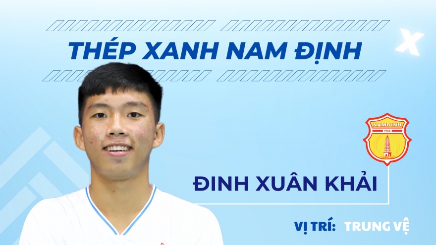 Danh sách CLB Nam Định đá V-League 2023/2024: Cầu thủ sinh năm 2007 được chọn