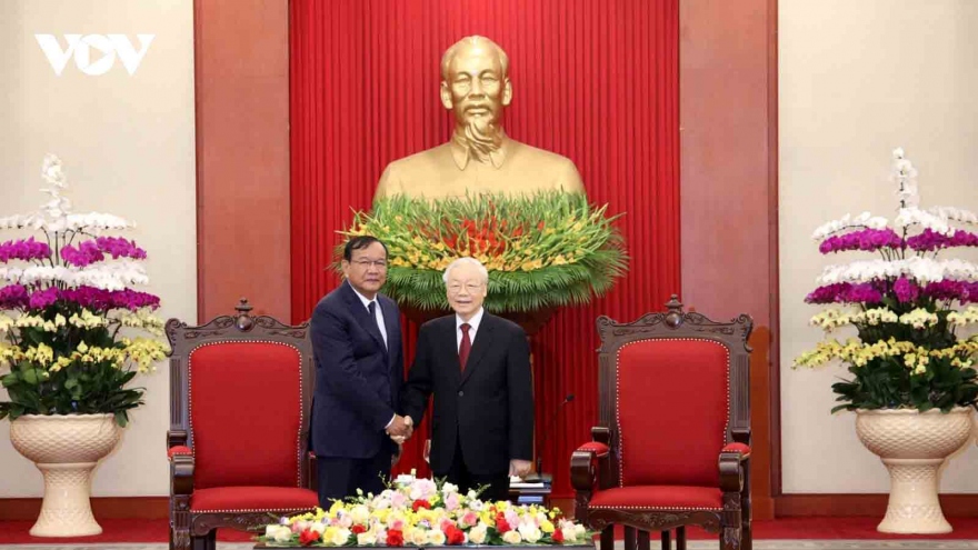 Party leader hails positive development of Vietnam – Cambodia relations