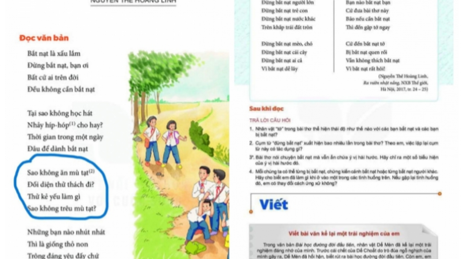 Bài thơ "Bắt nạt" trong sách giáo khoa Ngữ văn vì sao khiến dư luận “hốt hoảng”?