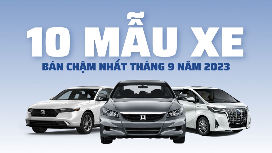 Top 10 mẫu xe bán chậm nhất tháng 9: Xe Nhật dẫn đầu