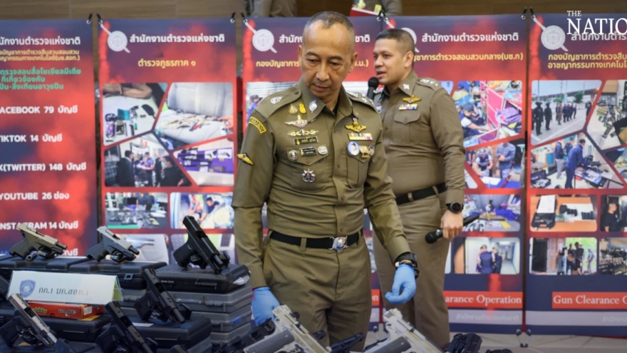 Thái Lan thu giữ gần 1.800 khẩu súng trái phép chỉ sau 3 ngày truy quét