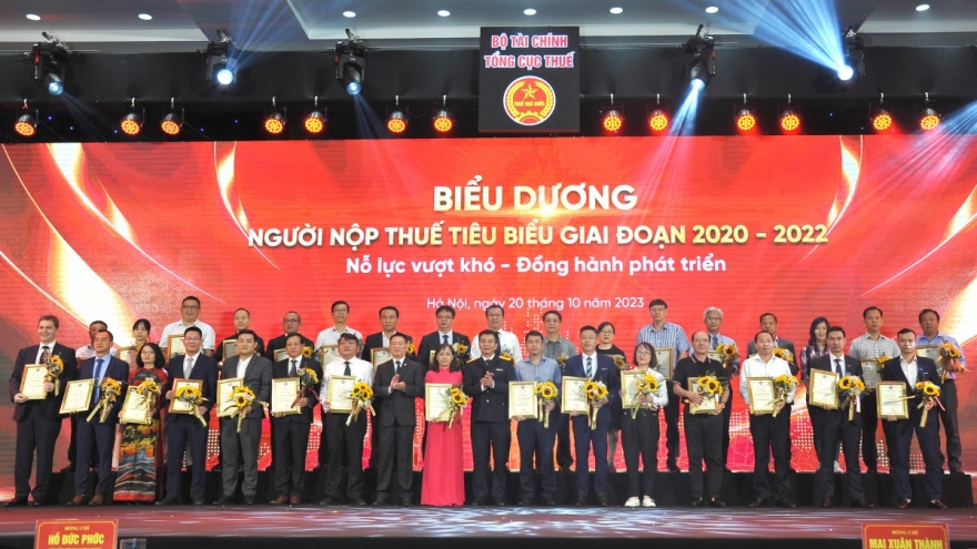 Vinh danh 138 doanh nghiệp nộp thuế tiêu biểu giai đoạn 2020-2022