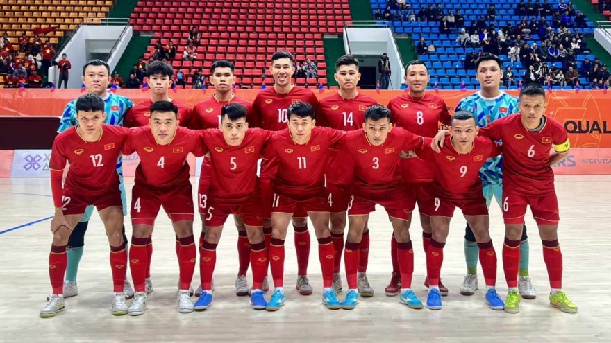 ĐT Futsal Việt Nam ra quân thắng lợi tại Vòng loại Futsal châu Á 2024