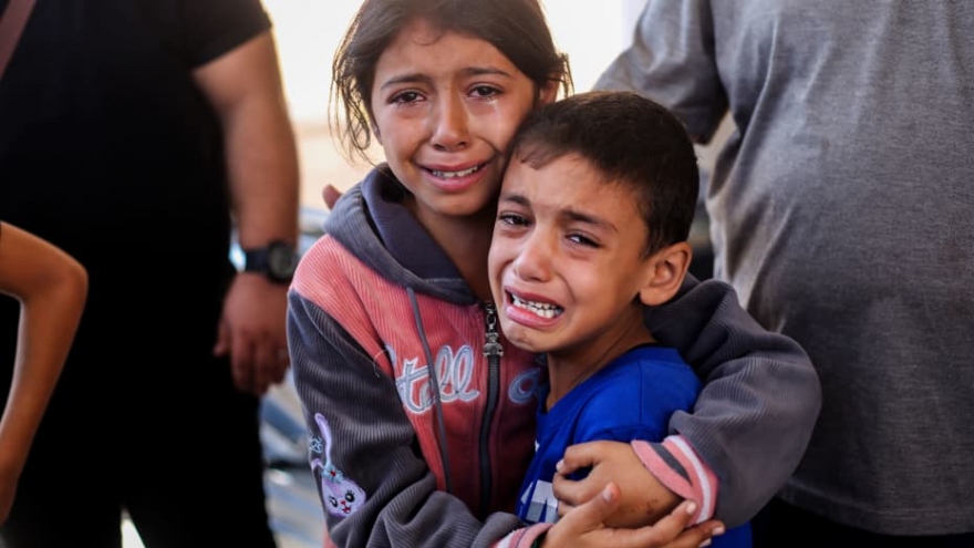 Một triệu trẻ em ở Dải Gaza đang trong hoàn cảnh khó khăn cùng cực