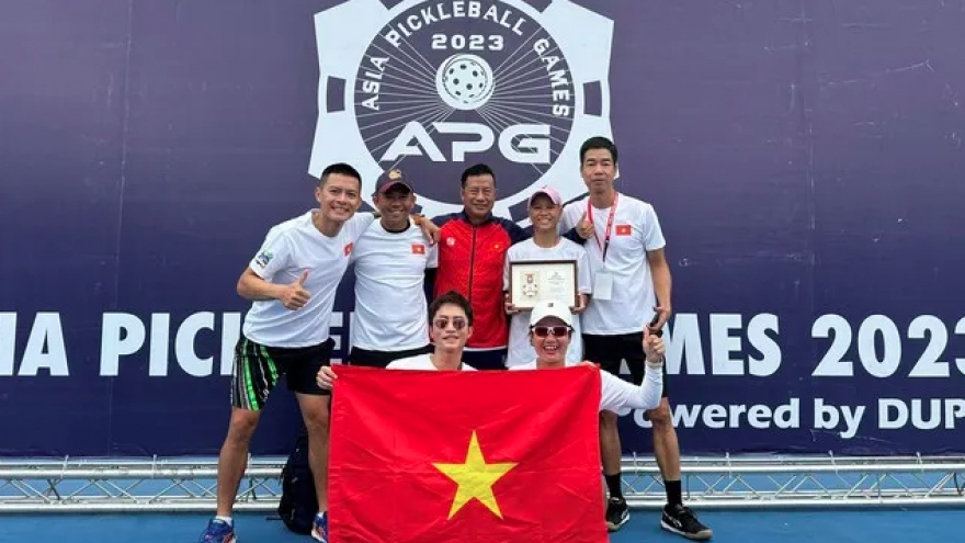 Vietnam wins two silver medals at Asia Pickleball Games 2023