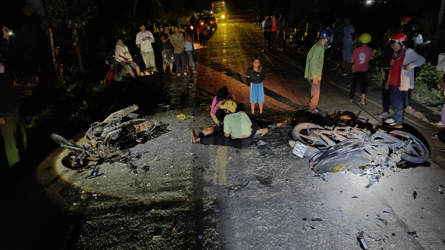 4 người trên xe mô tô tử vong vì tai nạn giao thông ở Gia Lai