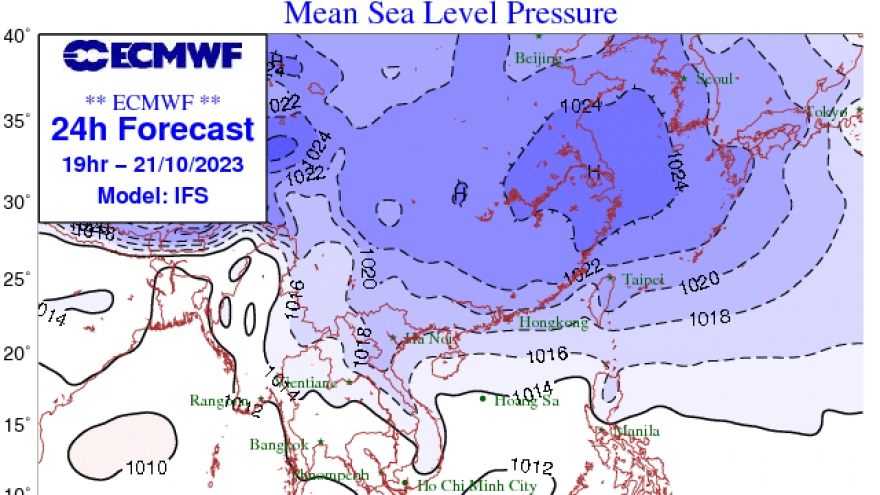 Không khí lạnh tiếp tục ảnh hưởng đến Trung Trung Bộ