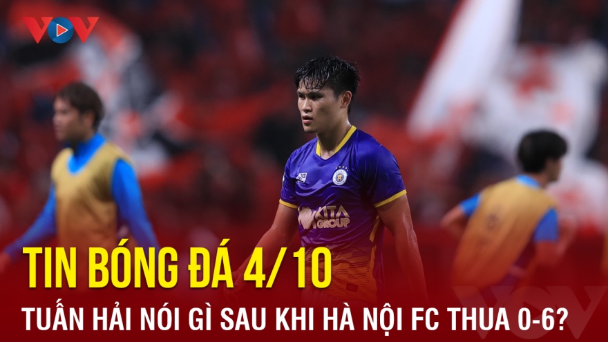 Tin bóng đá 4/10: Tuấn Hải nói gì sau khi Hà Nội FC thua 0-6 trước Urawa Reds?