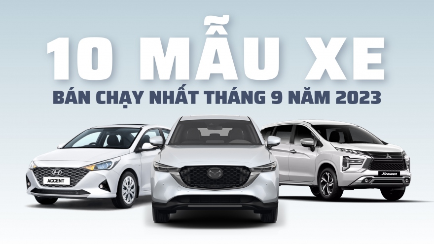 Top 10 mẫu xe bán chạy nhất tháng 9: Mazda CX-5 tiếp tục dẫn đầu