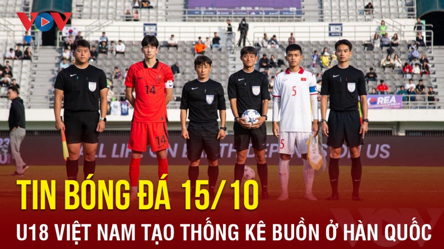 Tin bóng đá 15/10: U18 Việt Nam tạo thống kê buồn tại Seoul Cup 2023