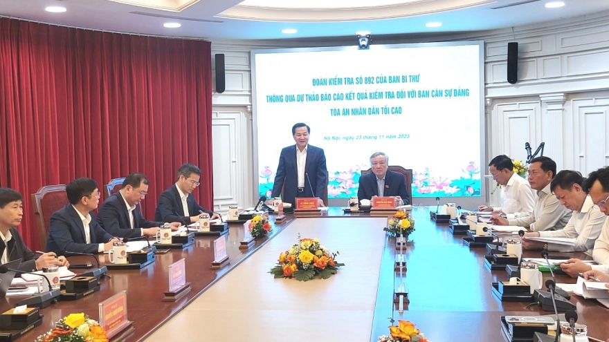 Thông qua dự thảo kết quả kiểm tra Ban cán sự Đảng TAND tối cao