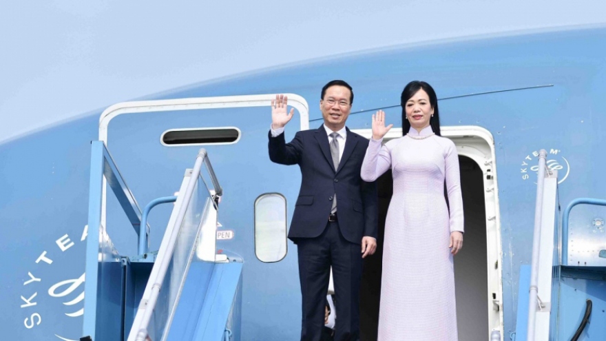 President Vo Van Thuong leaves Hanoi for official visit to Japan