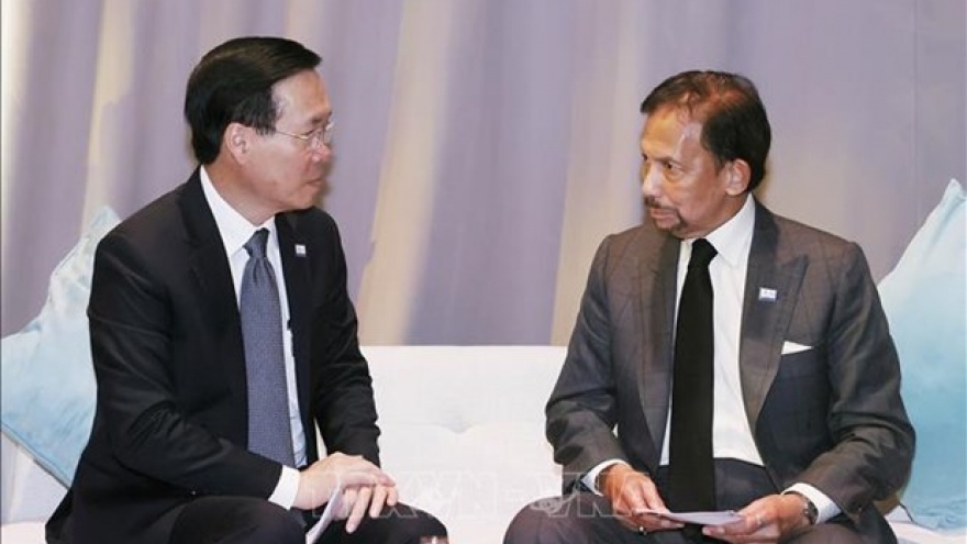 President meets with Brunei’s Sultan in San Francisco