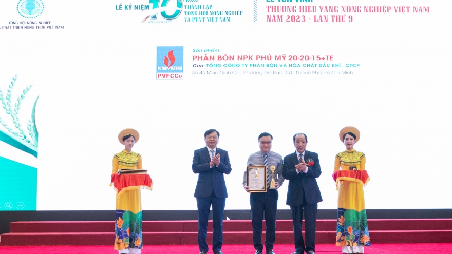 NPK Phú Mỹ: “Thương hiệu Vàng nông nghiệp Việt Nam năm 2023”