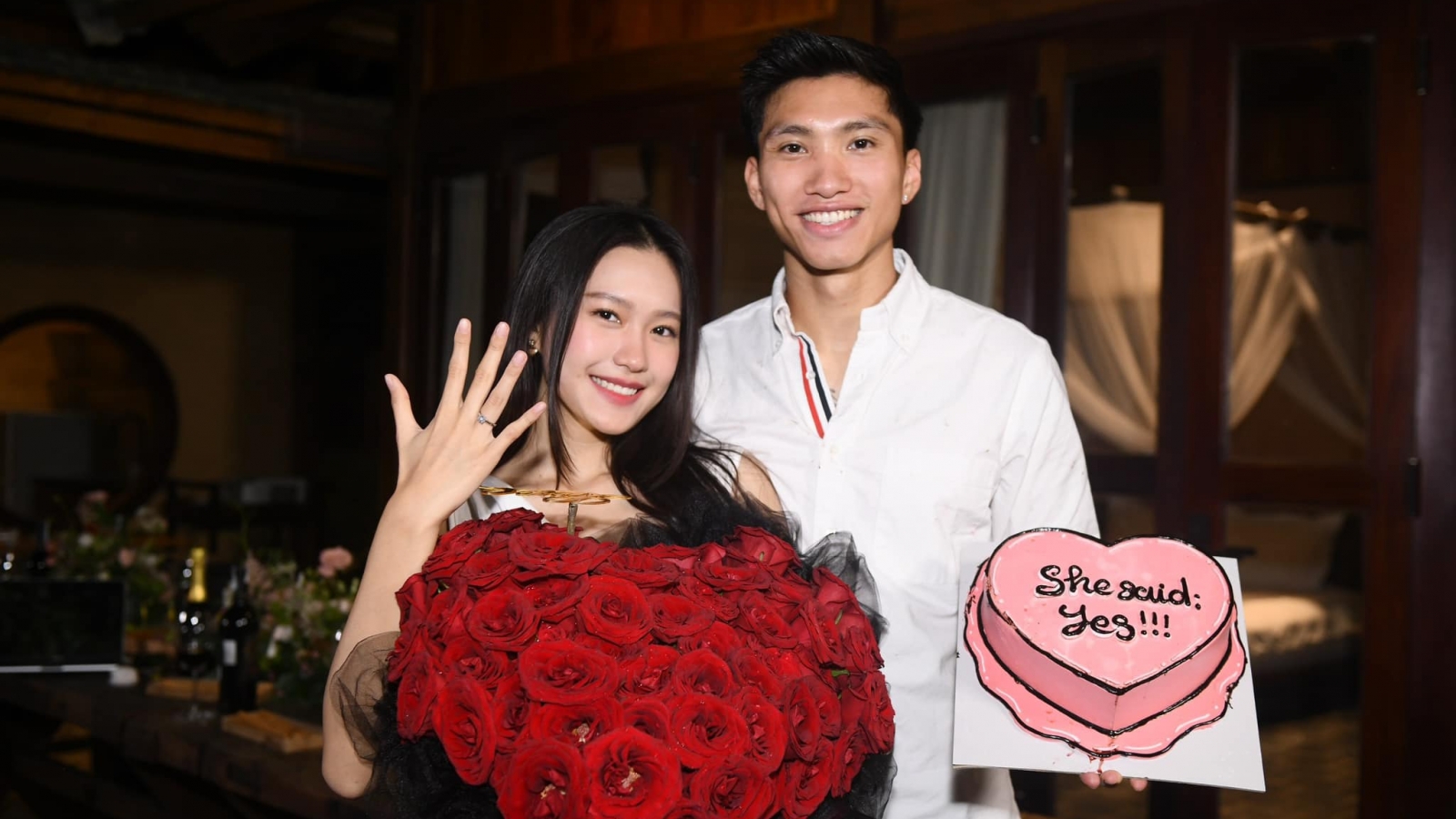Hé lộ địa điểm cưới độc đáo của cầu thủ Đoàn Văn Hậu và Doãn Hải My