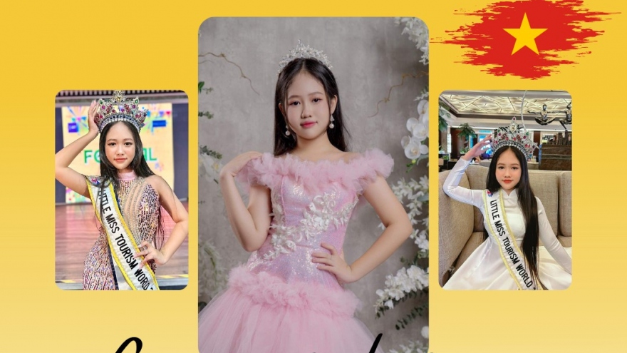 Vietnamese representative crowned Little Miss World Tourism 2023