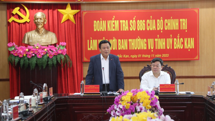 Ông Nguyễn Xuân Thắng làm việc với Ban Thường vụ Tỉnh ủy Bắc Kạn