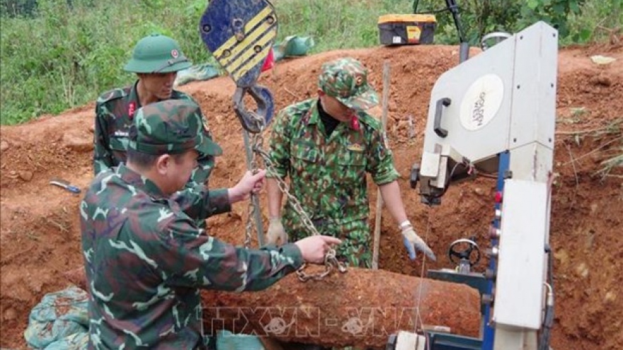 Wartime bombs safely disposed of in Quang Tri