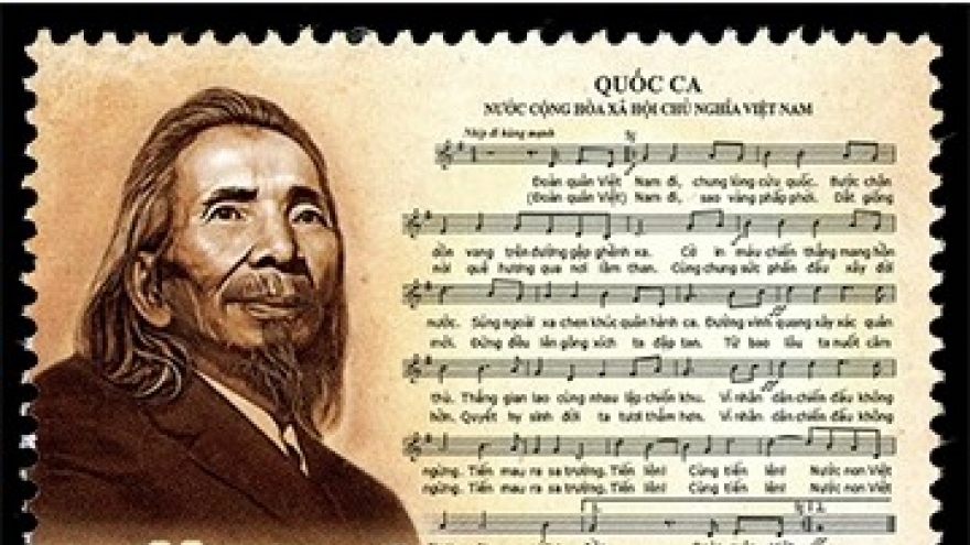 Special stamp marks 100th birthday of national anthem composer