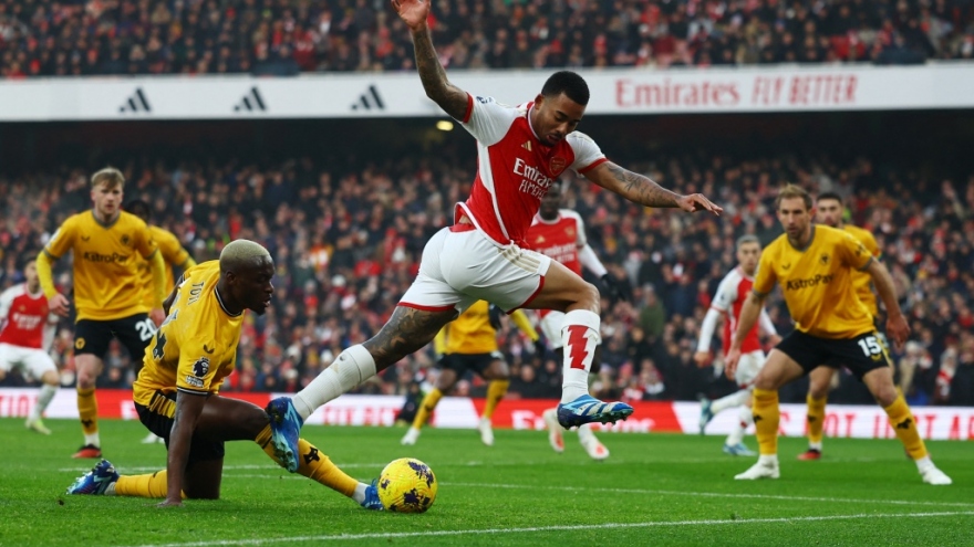 Kết quả vòng 14 Ngoại hạng Anh tối 2/12: Arsenal thắng kịch tính Wolves