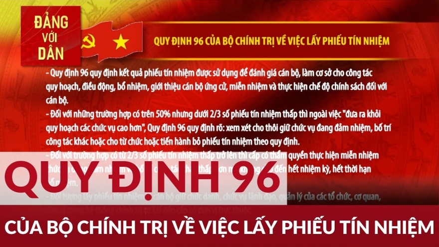 Năm 2023: Hệ thống chính trị “sàng lọc” cán bộ theo Quy định 96-QĐ/TW