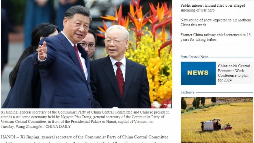 President Xi Jinping’s Vietnam visit grabs Chinese headlines