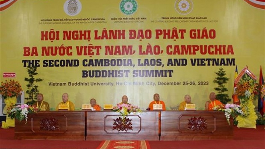 Cambodia-Laos-Vietnam Buddhist Summit opens in HCM City