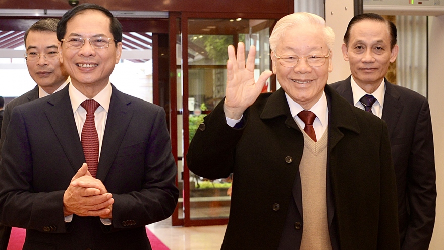 Tổng Bí thư Nguyễn Phú Trọng dự hội nghị Ngoại giao lần thứ 32