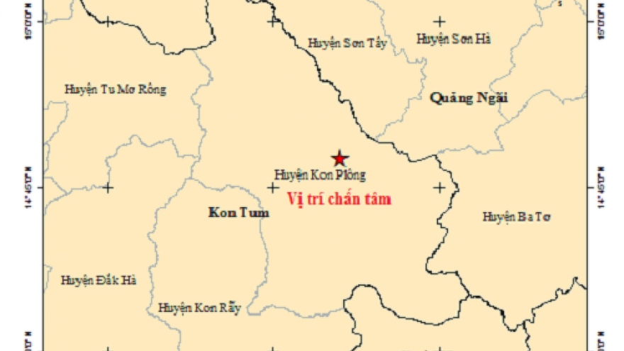 Kon Tum và Sơn La xảy ra động đất